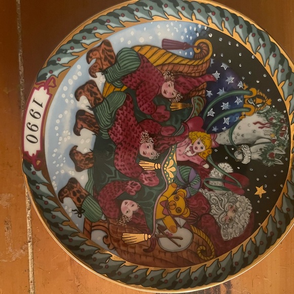 Complete Set of 6 Bing & Grondahl Santa Claus Christmas Plates (1989-1994) - Picture 4 of 9